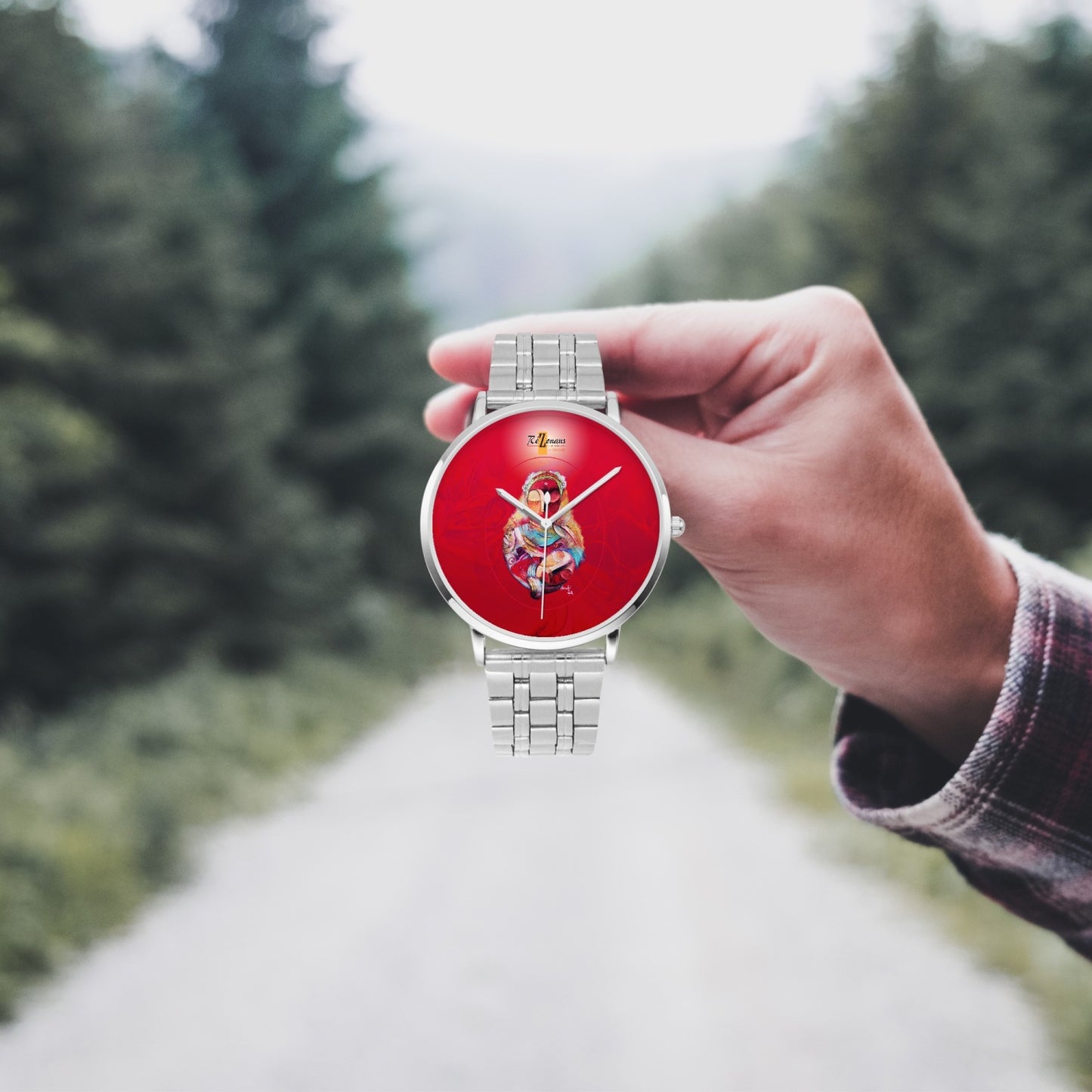 Montre acier ultra-mince "Manmanlove"