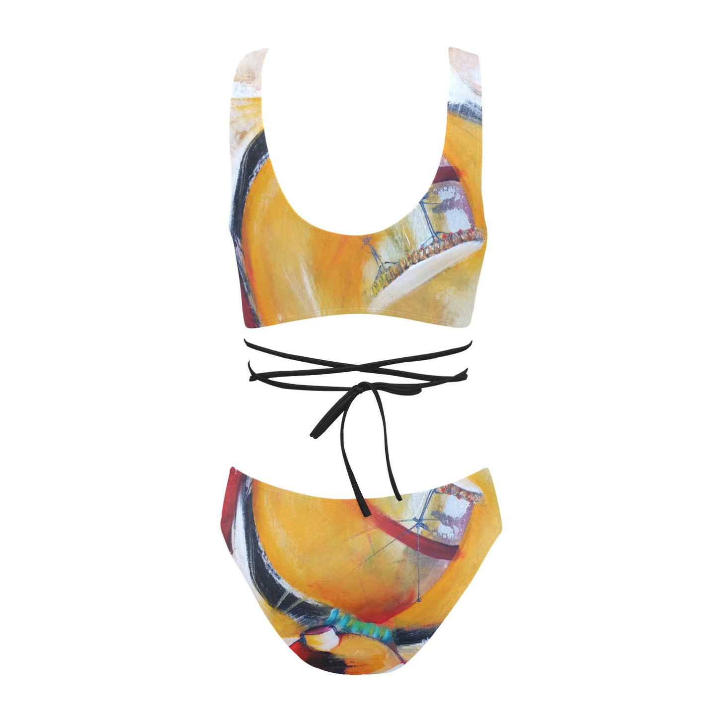 Maillot bikini lacet "Tanbou"