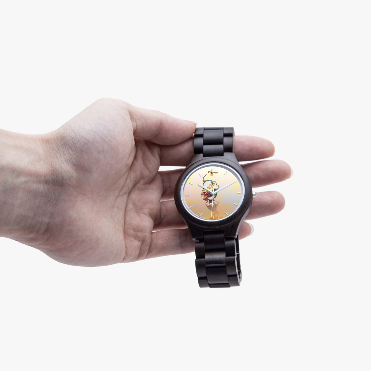 Montre en bois d’olivier "Sonjé"