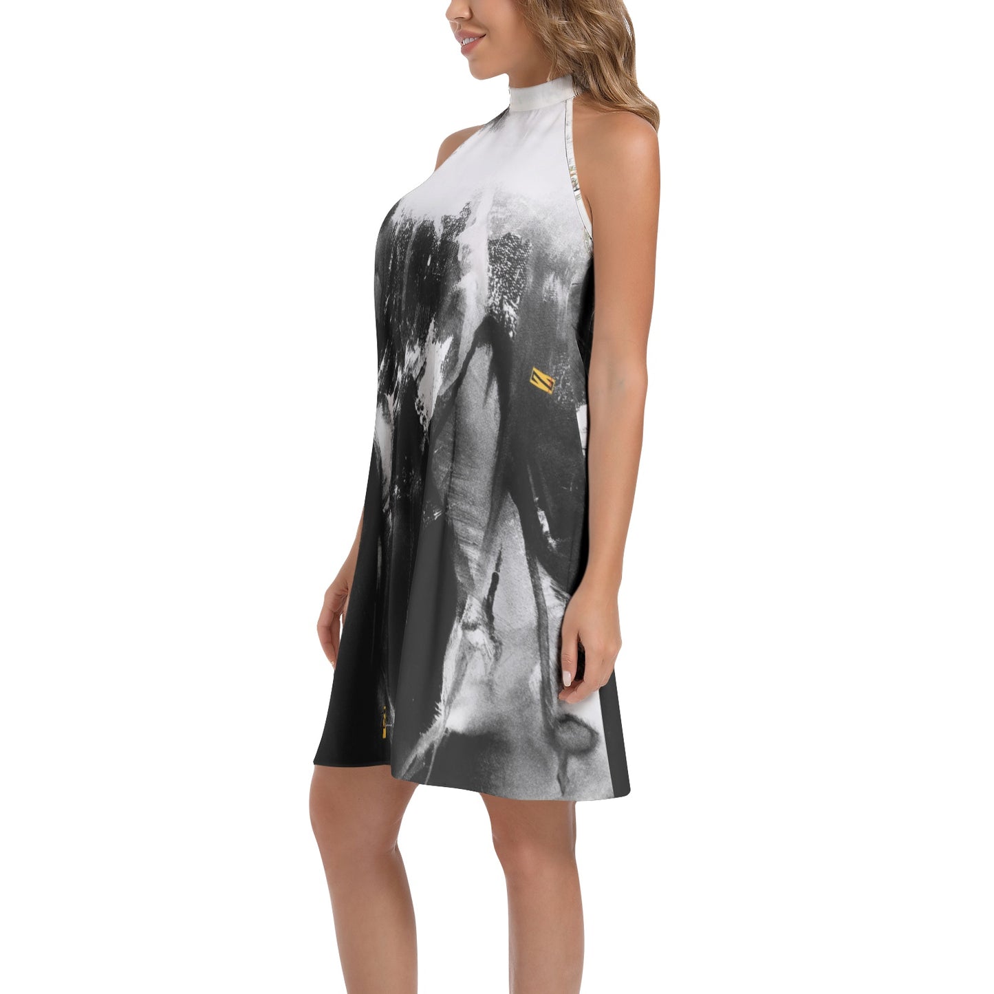Robe chemise cravate "Wak'Ngrey"
