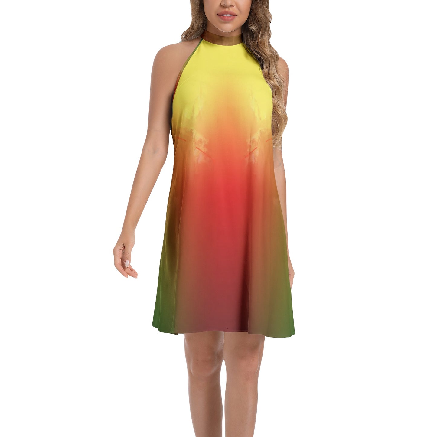 Robe chemise cravate "Péyisol"