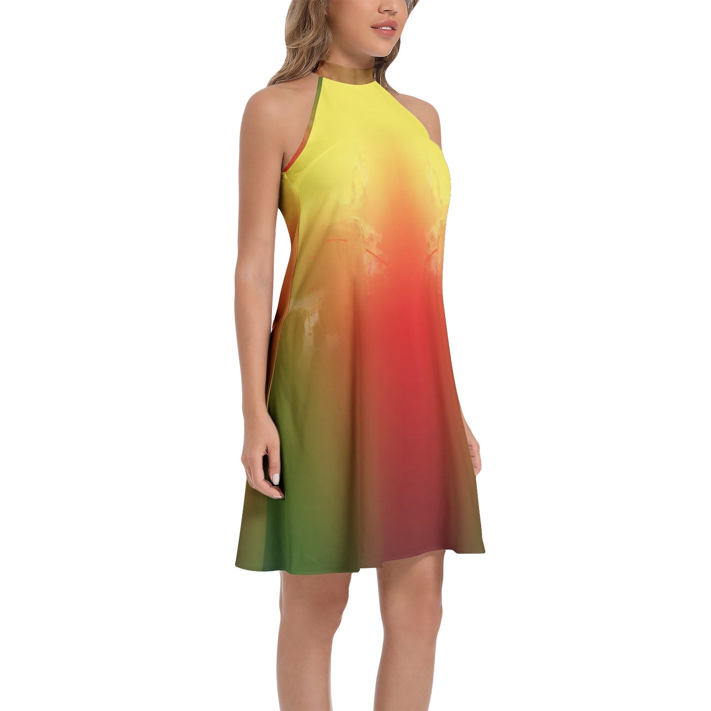 Robe chemise cravate "Péyisol"