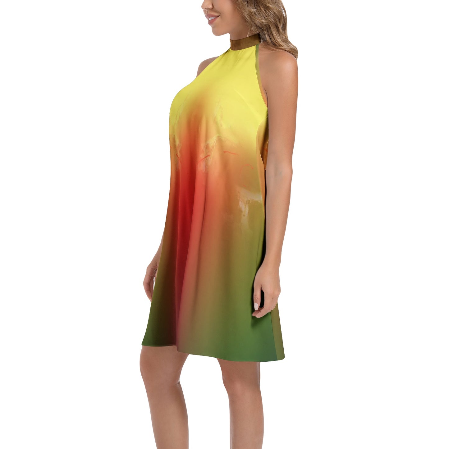 Robe chemise cravate "Péyisol"