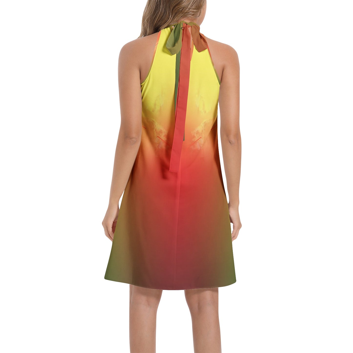 Robe chemise cravate "Péyisol"
