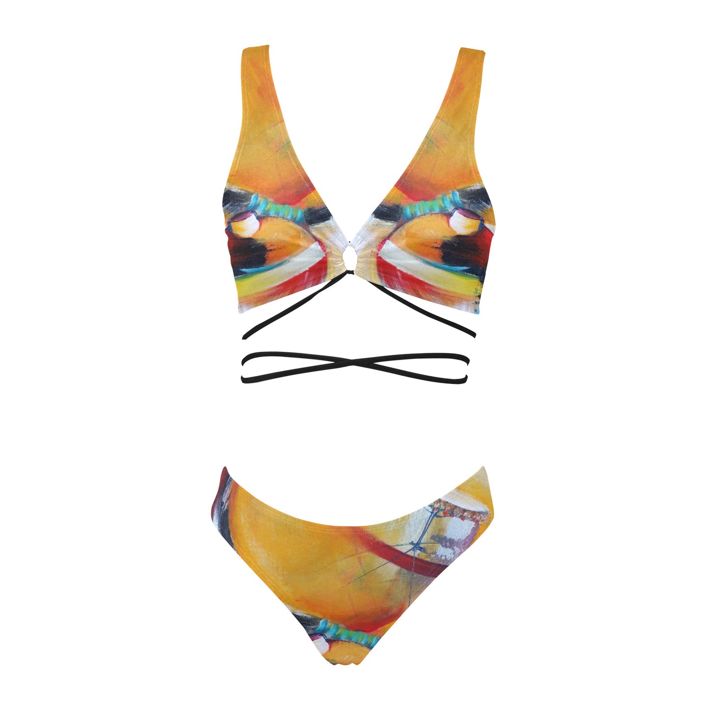 Maillot bikini lacet "Tanbou"