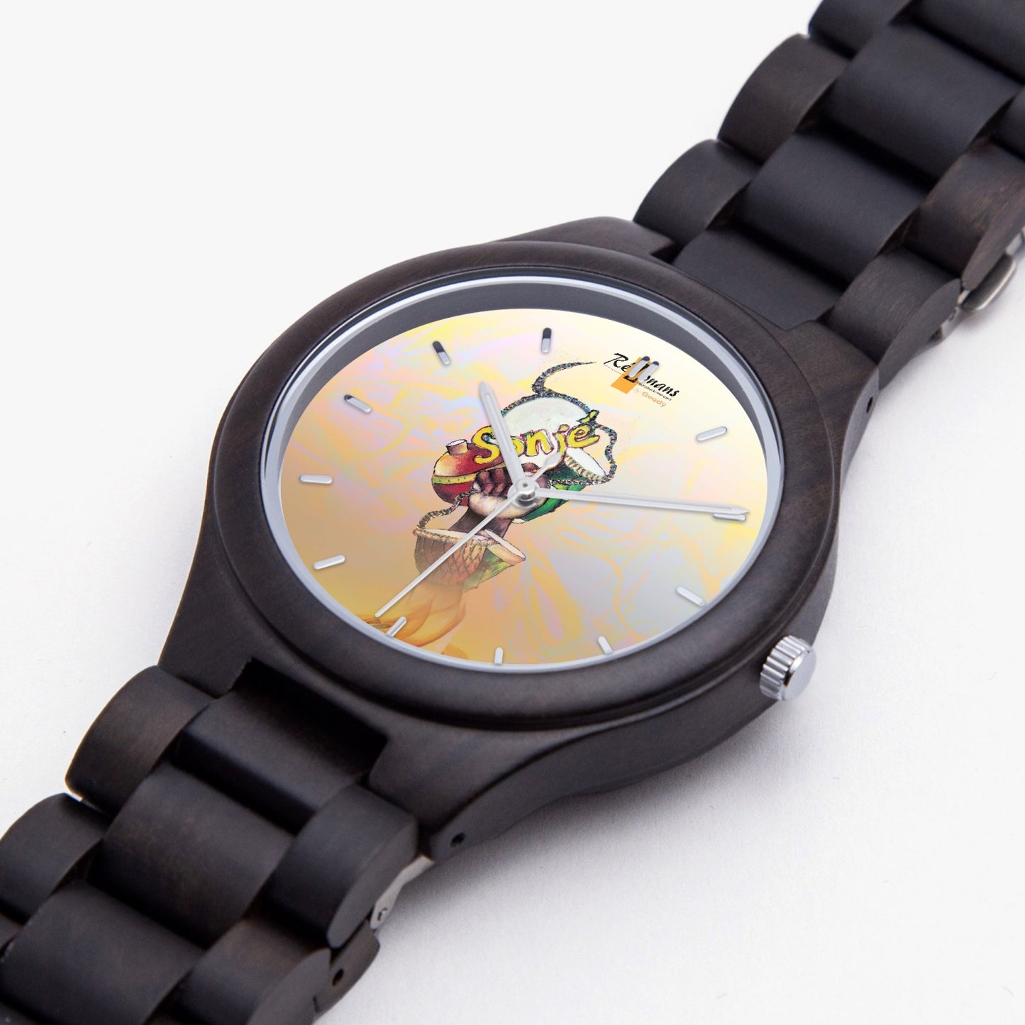 Montre en bois d’olivier "Sonjé"