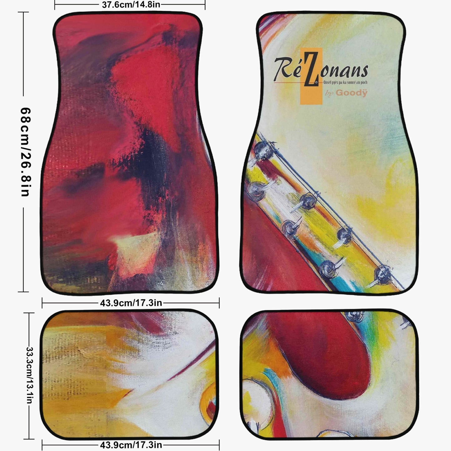 689. Car Floor Mats - 4Pcs
