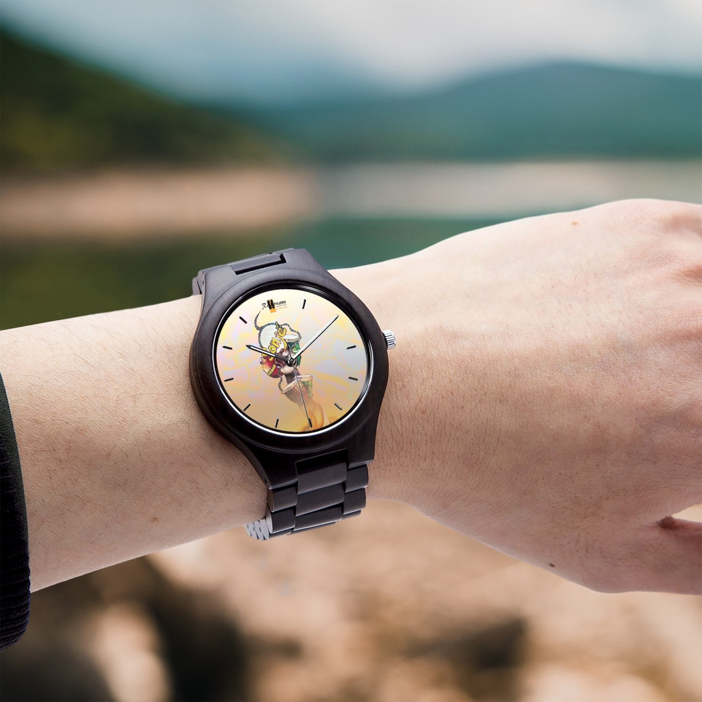 Montre en bois d’olivier "Sonjé"