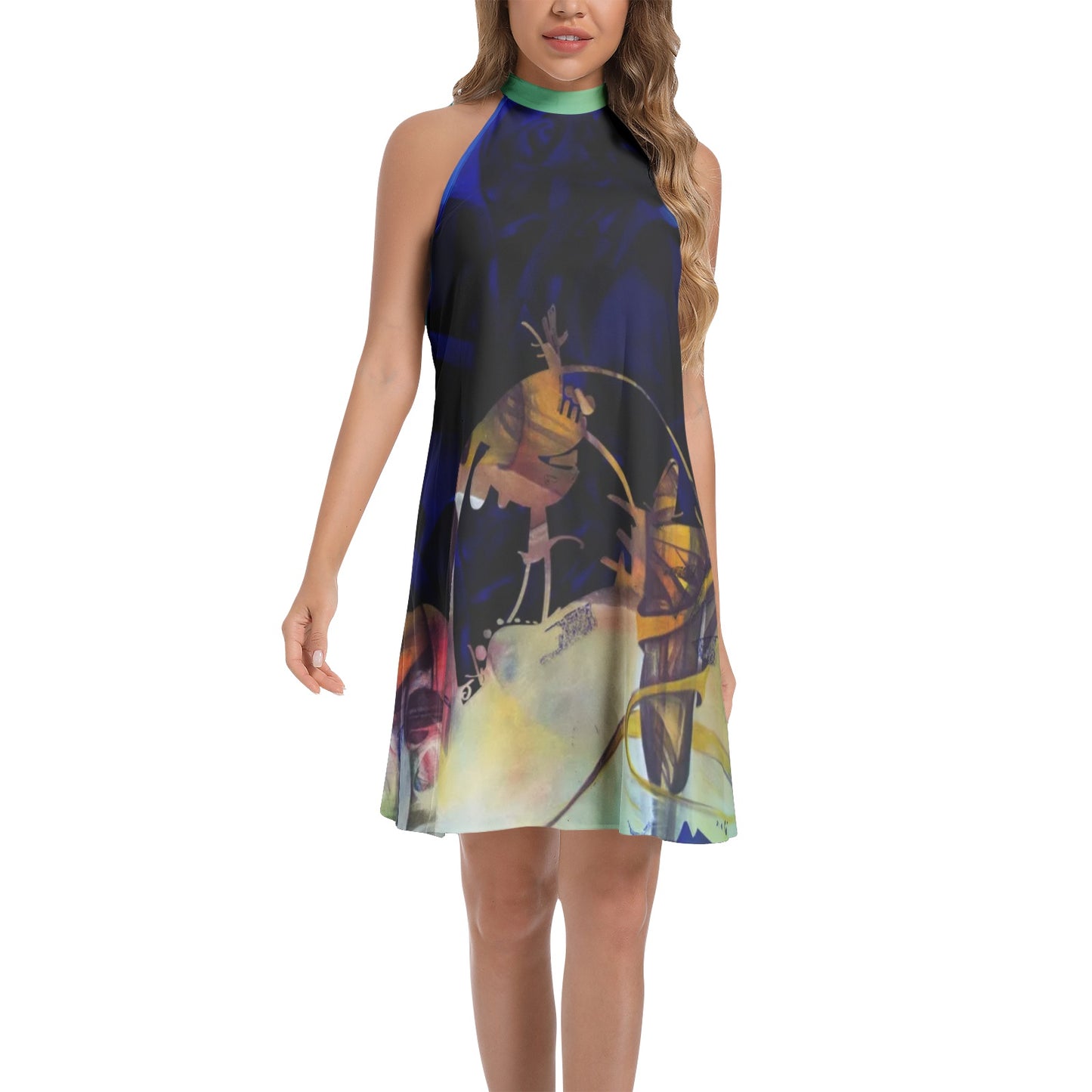 Robe chemise cravate "Dounuit"