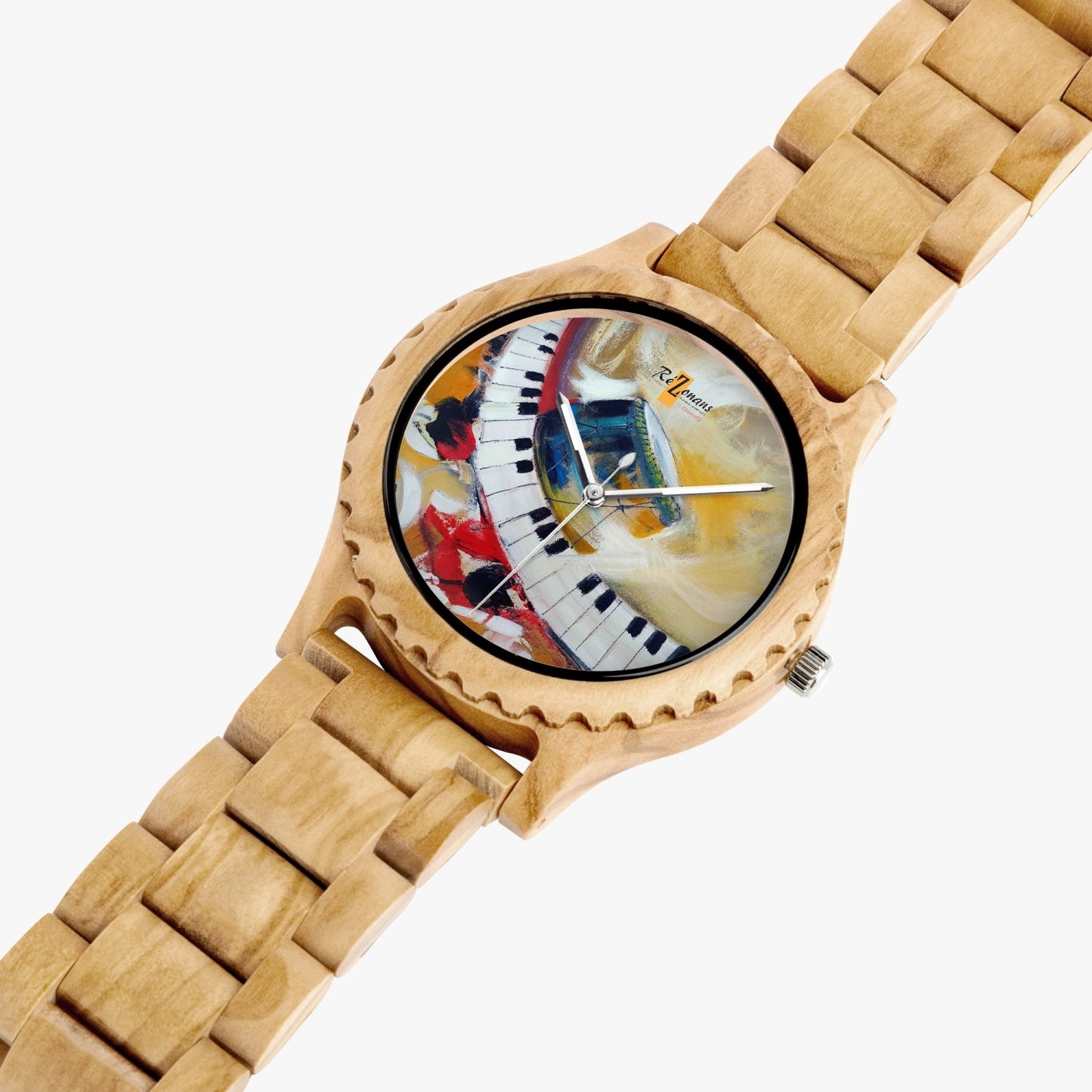 天然木材腕時計「ピアノカ」