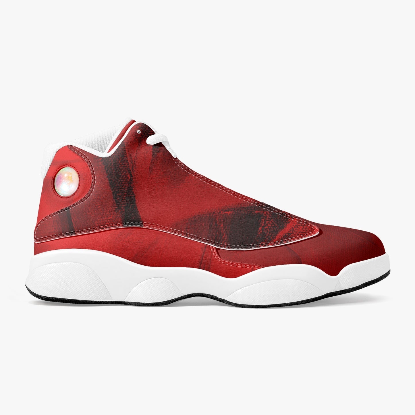 "Redone" premium leather basketball sneakers