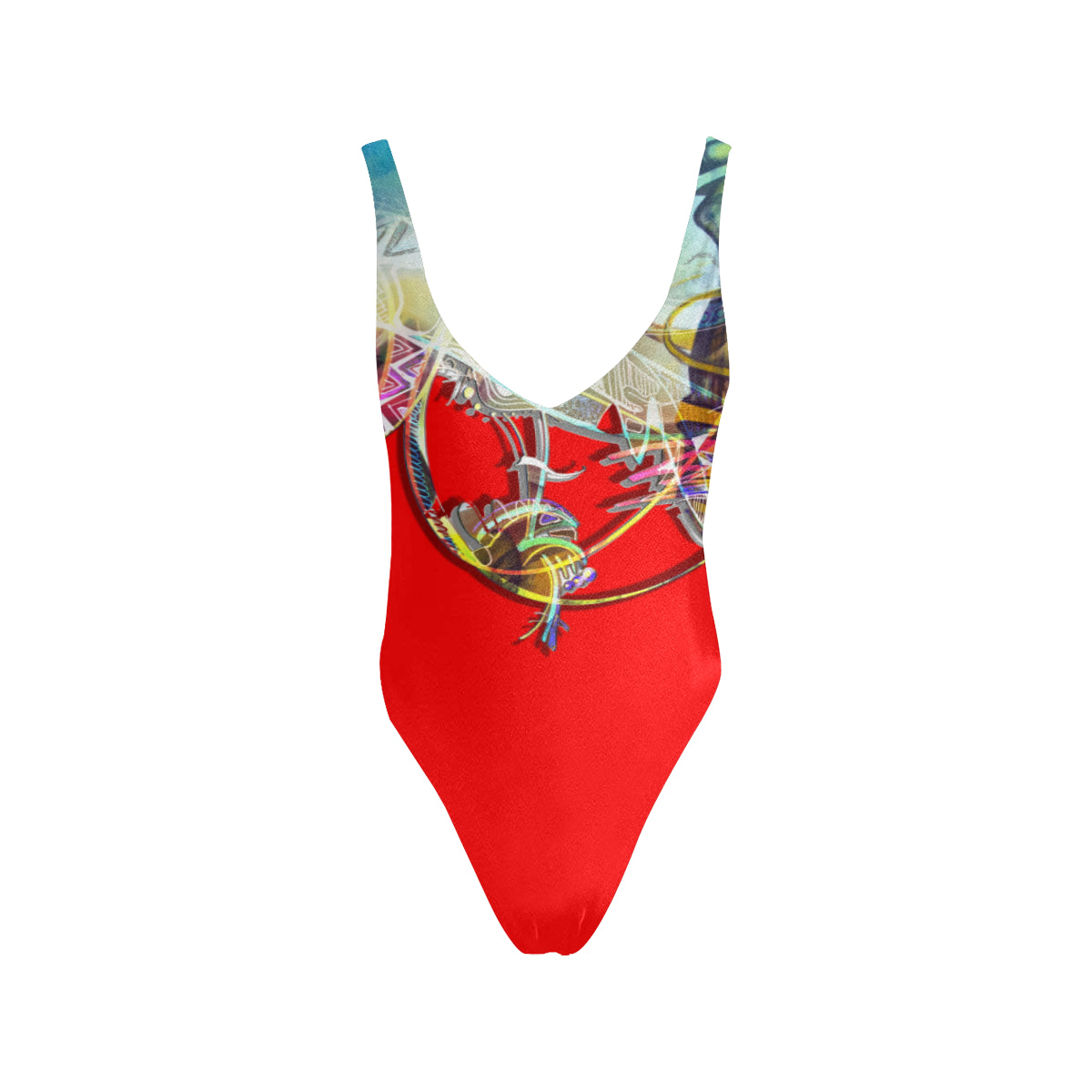 Maillot dos nu "Rouge corail"