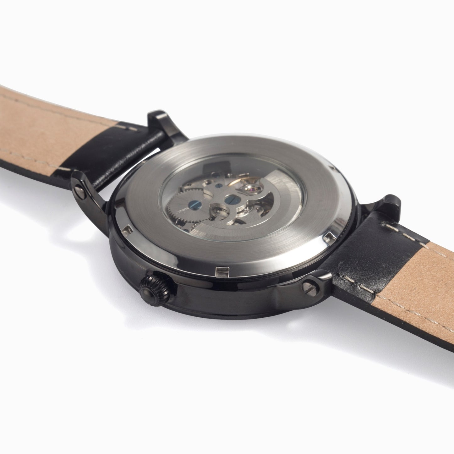 "Manmanlove" automatic leather watch (with indicators)