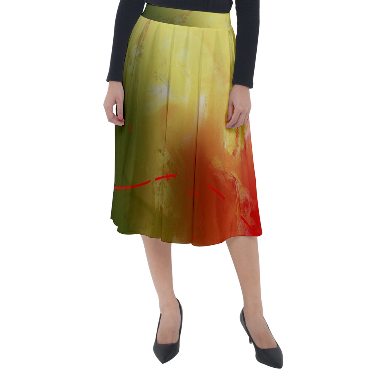 Long velvet skirt "Péyila"