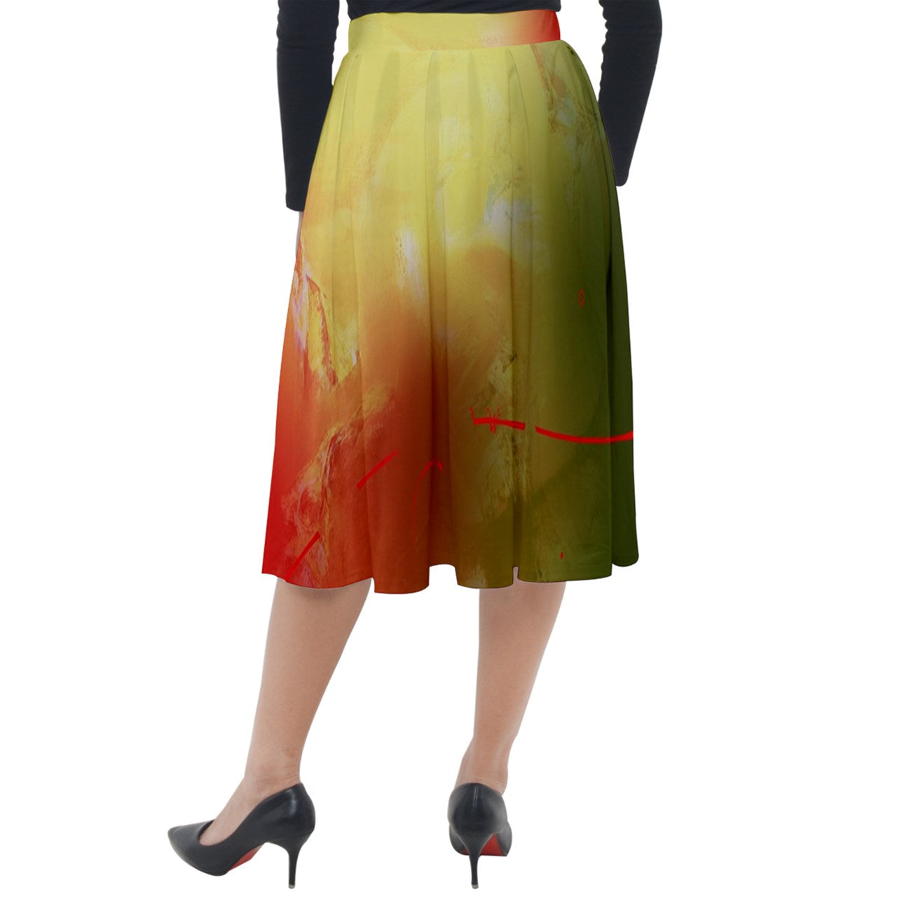 Long velvet skirt "Péyila"