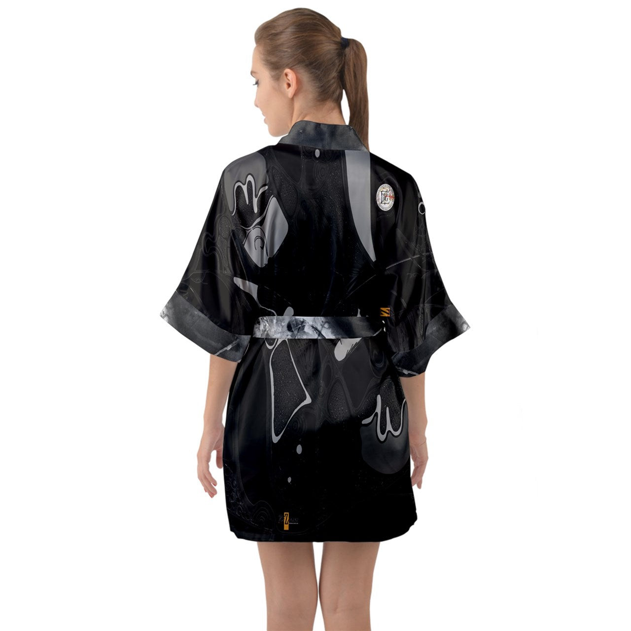 Kimono satinado "wak'n"