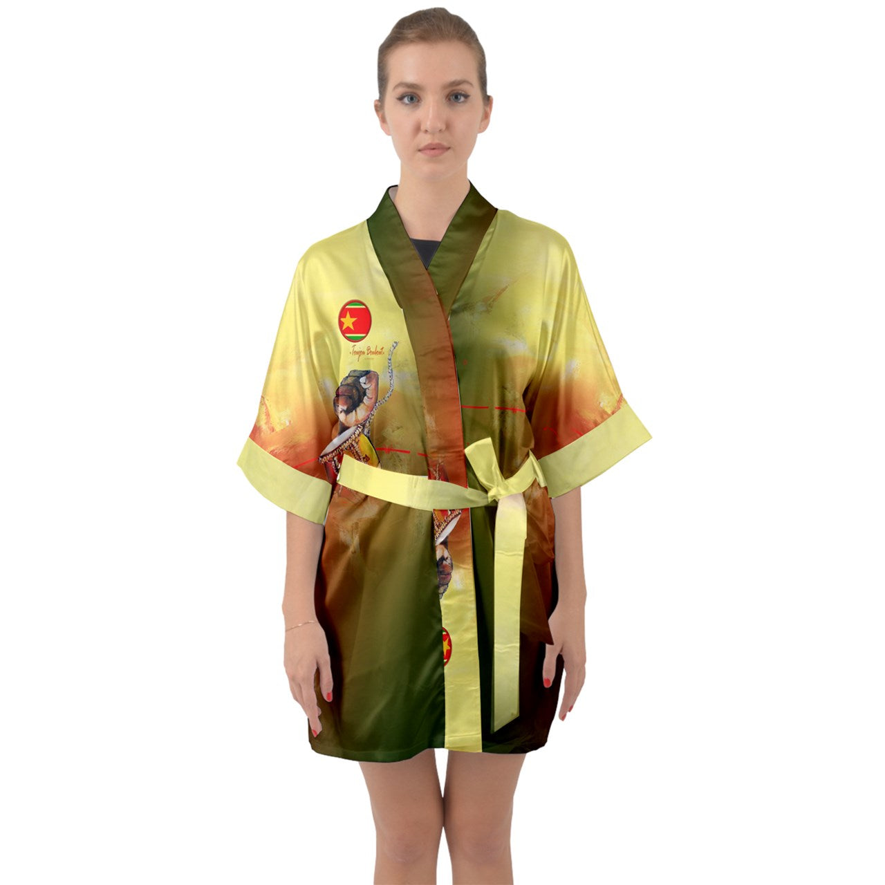 Kimono satinado "peyila"