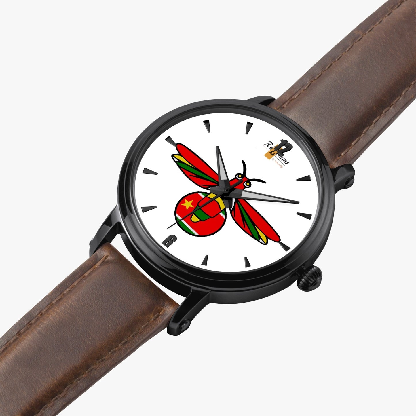 Reloj de cuero automático "Klendenden" (con indicadores)
