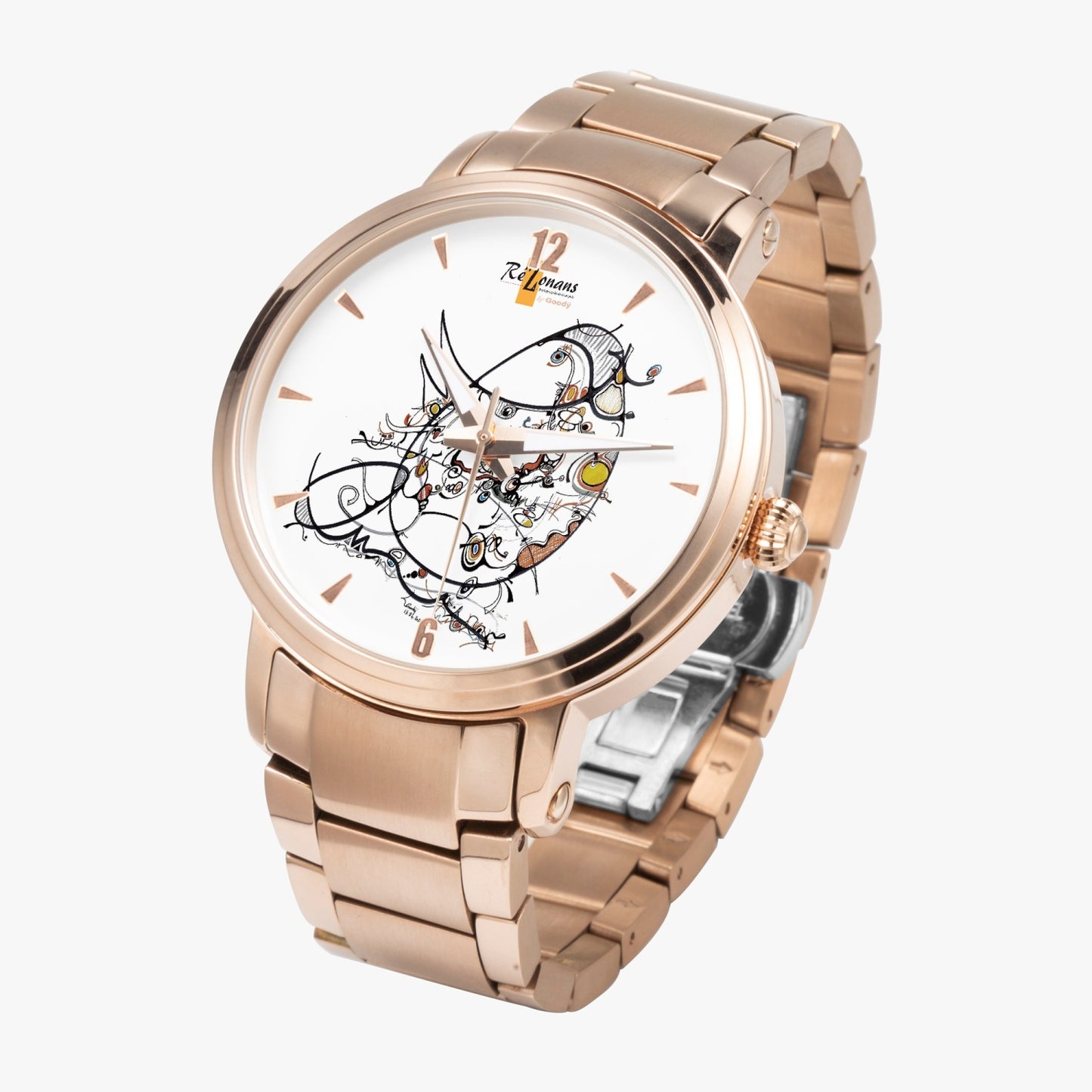 "Kaomond" steel bracelet automatic watch (with indicator)