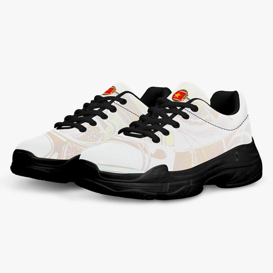Unisex "Creme" Sneakers (weiß / schwarz)