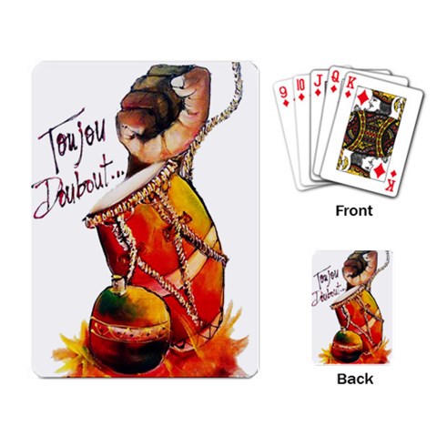 Playing cards "TOUJOUDOUBOUT"