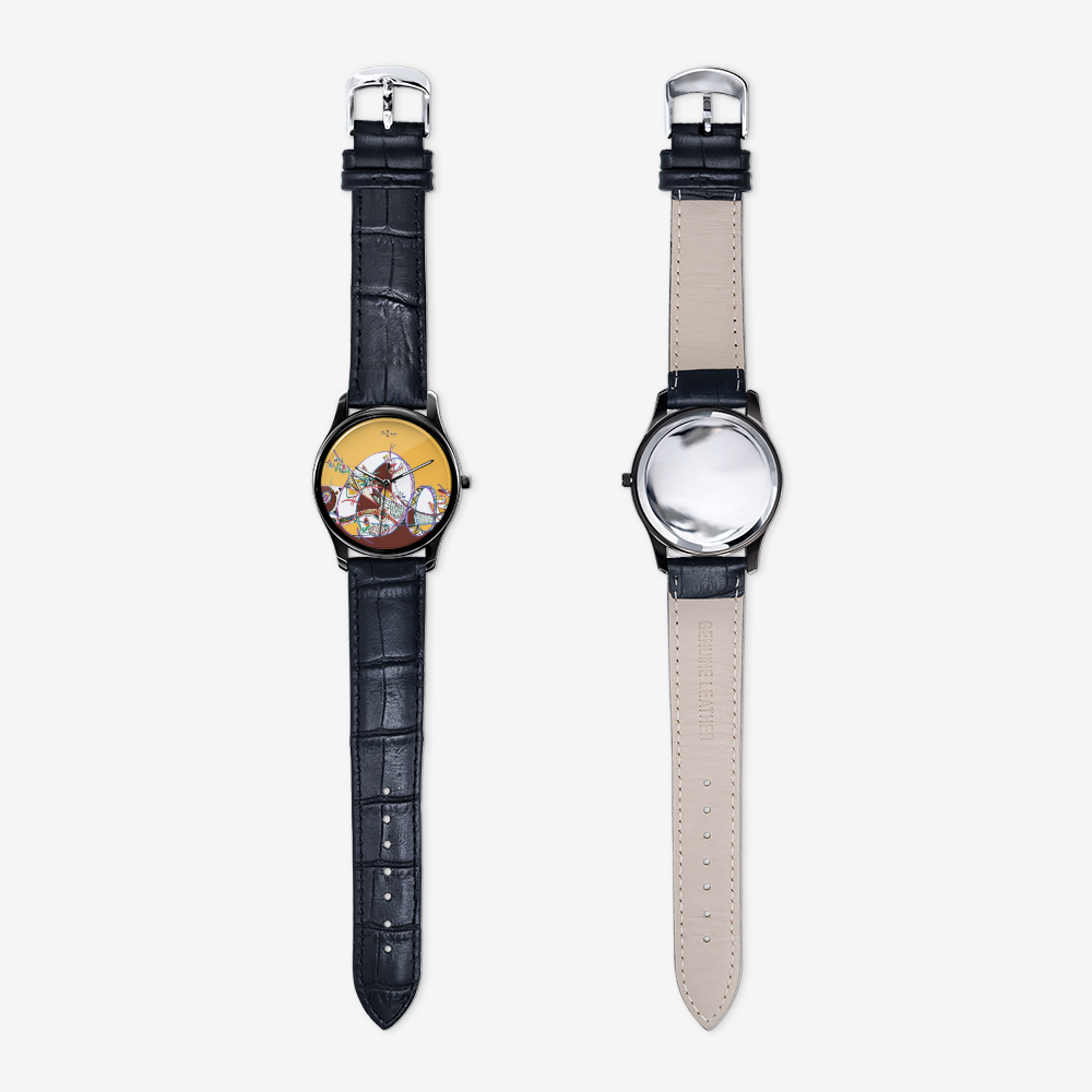 “玛雅”皮革手表