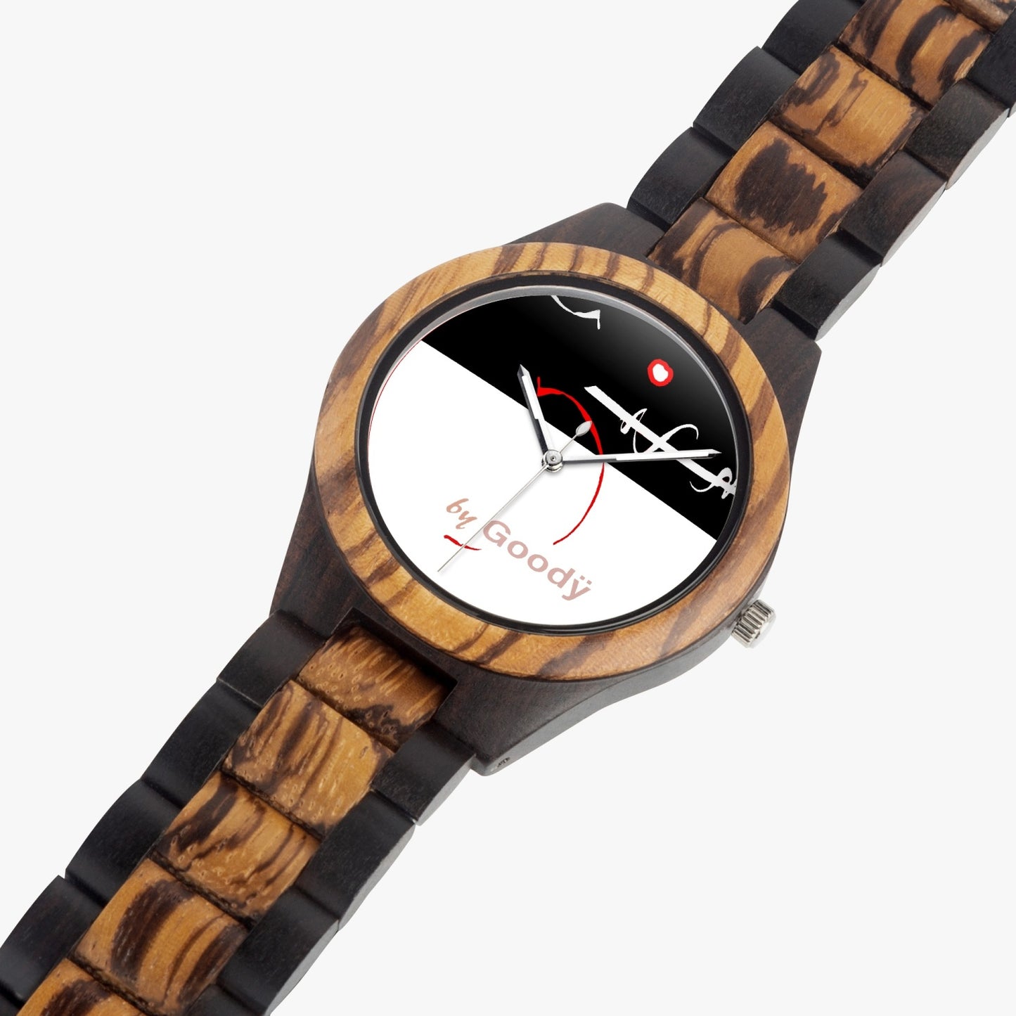 Contrasting natural wood watch "Linéance"