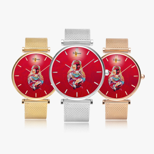 Ultra thin fashion quartz watch "Manmanlove" (with indicators)