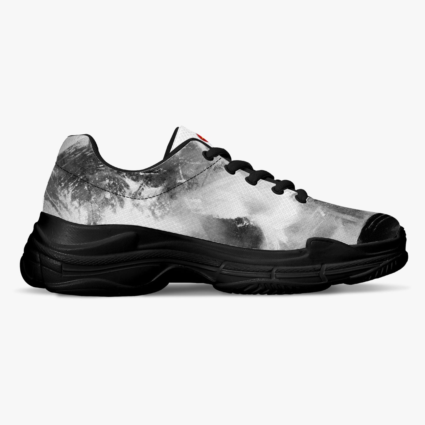 Sneakers "foschia" unisex (bianco / nero)