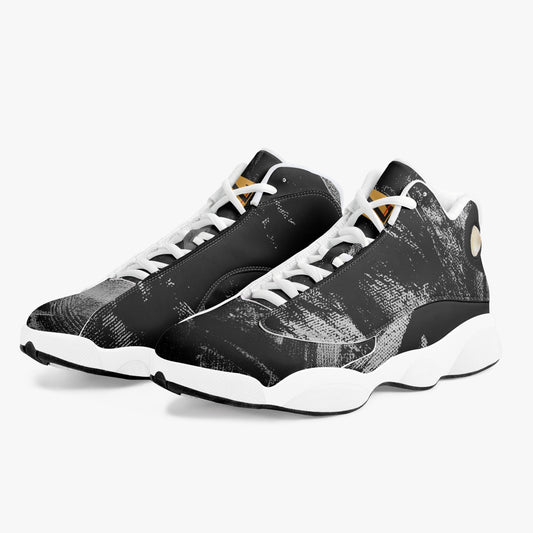 High-end leather basketball sneakers "Wak'Grey" "