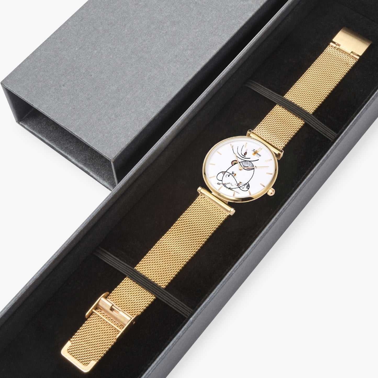 Ultra thin fashion quartz watch "Linea" (with indicators)