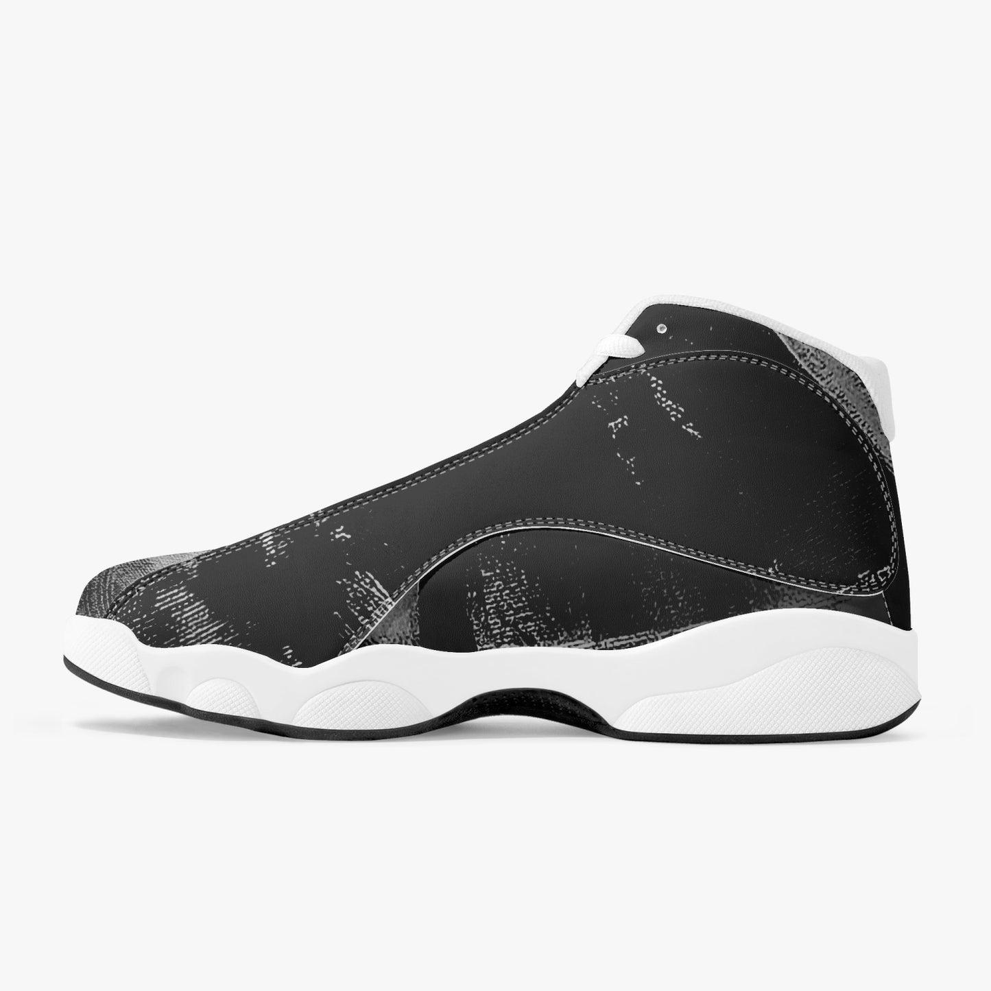 High-end leather basketball sneakers "Wak'Grey" "