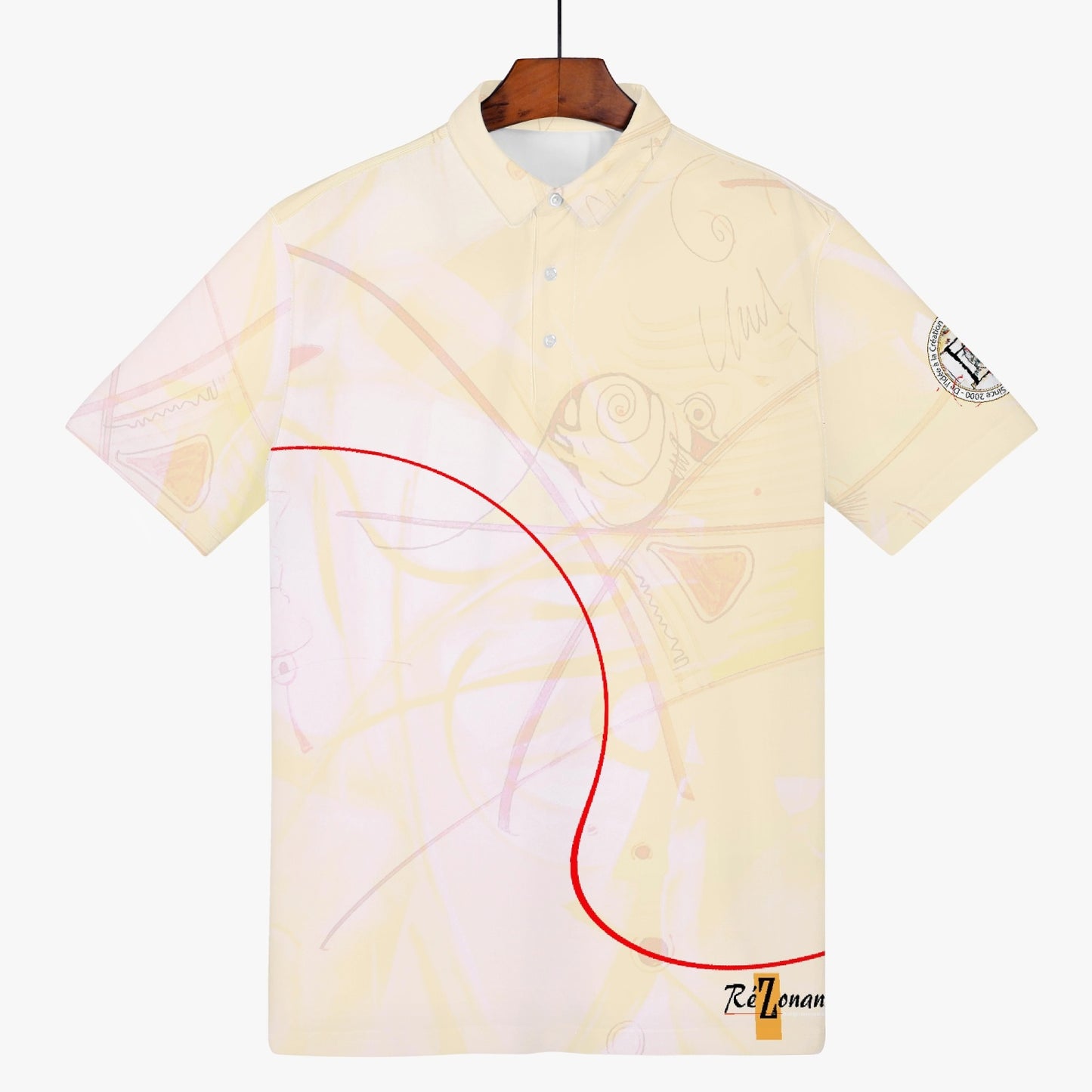 All-over "Marquerouge" polo shirt