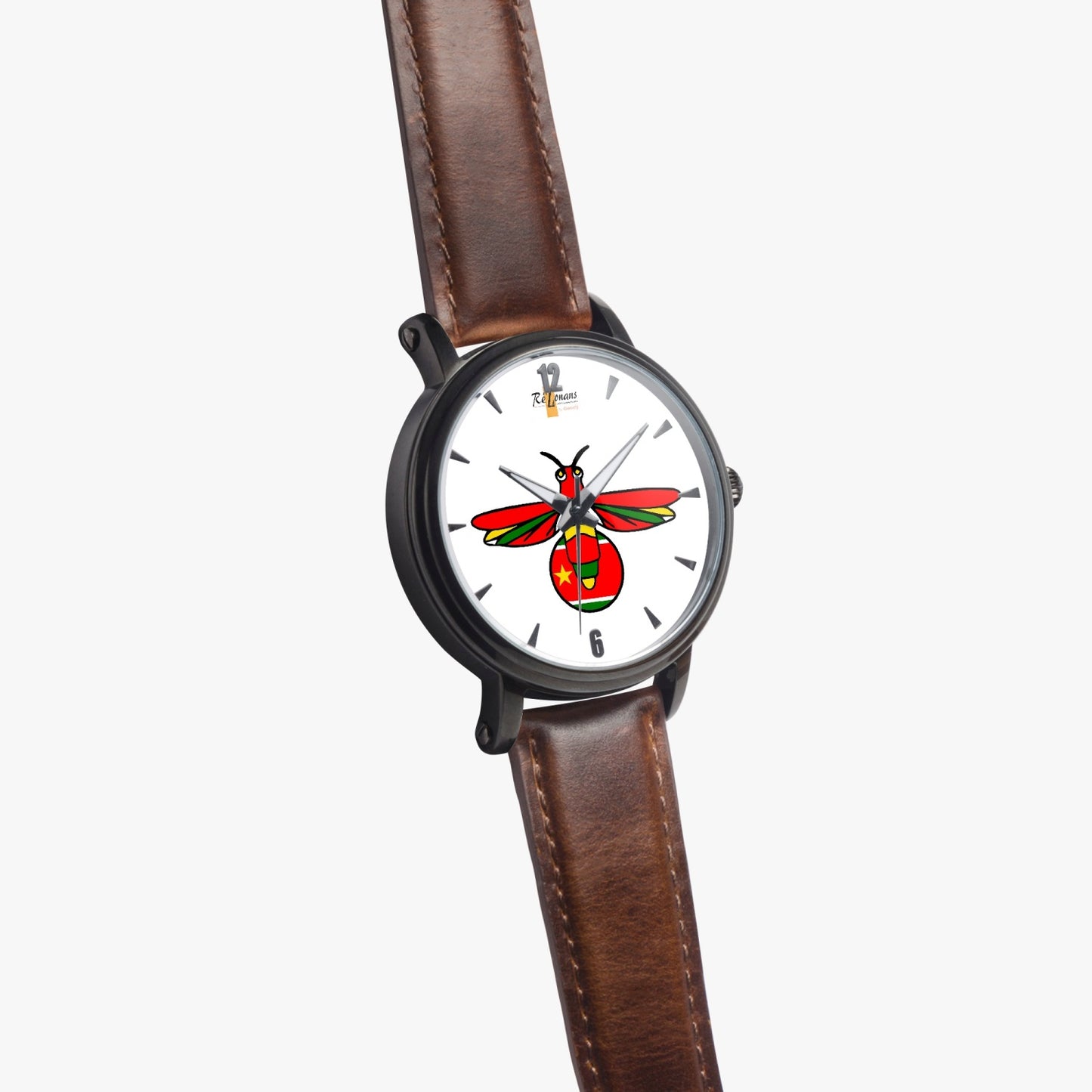 Automatic leather watch "Klendenden" (with indicators)