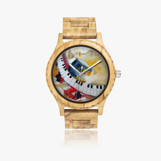 Natural wood watch "Pianoka"