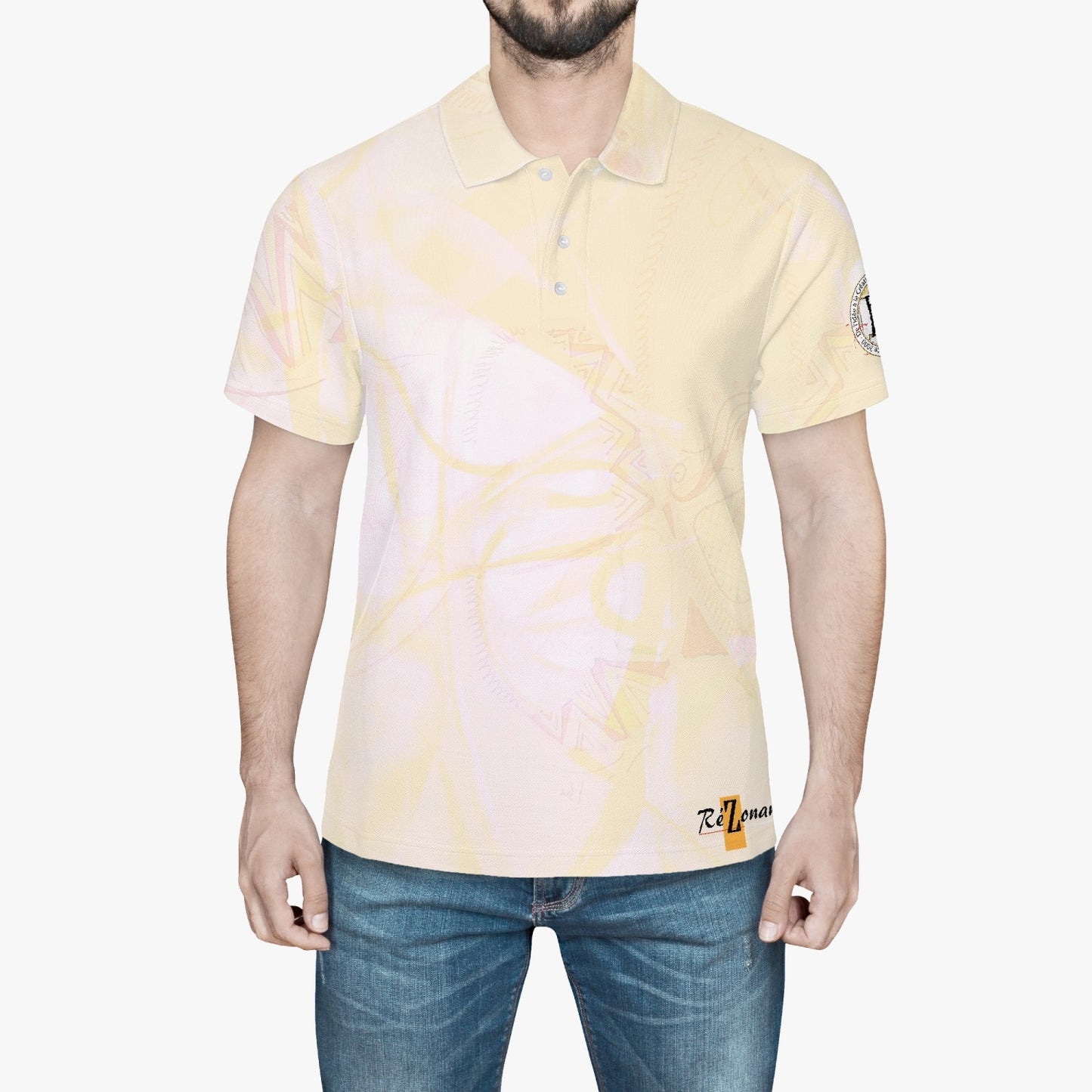 "Mixone" all-over polo shirt