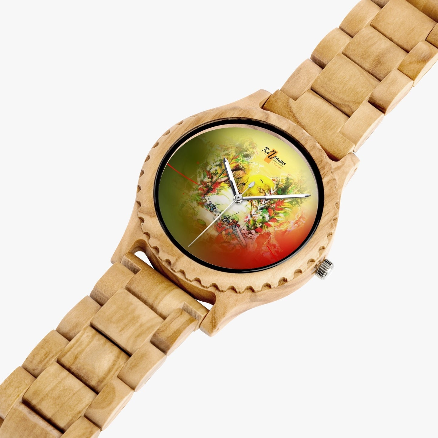 Natural wood watch "Flèpéyi"