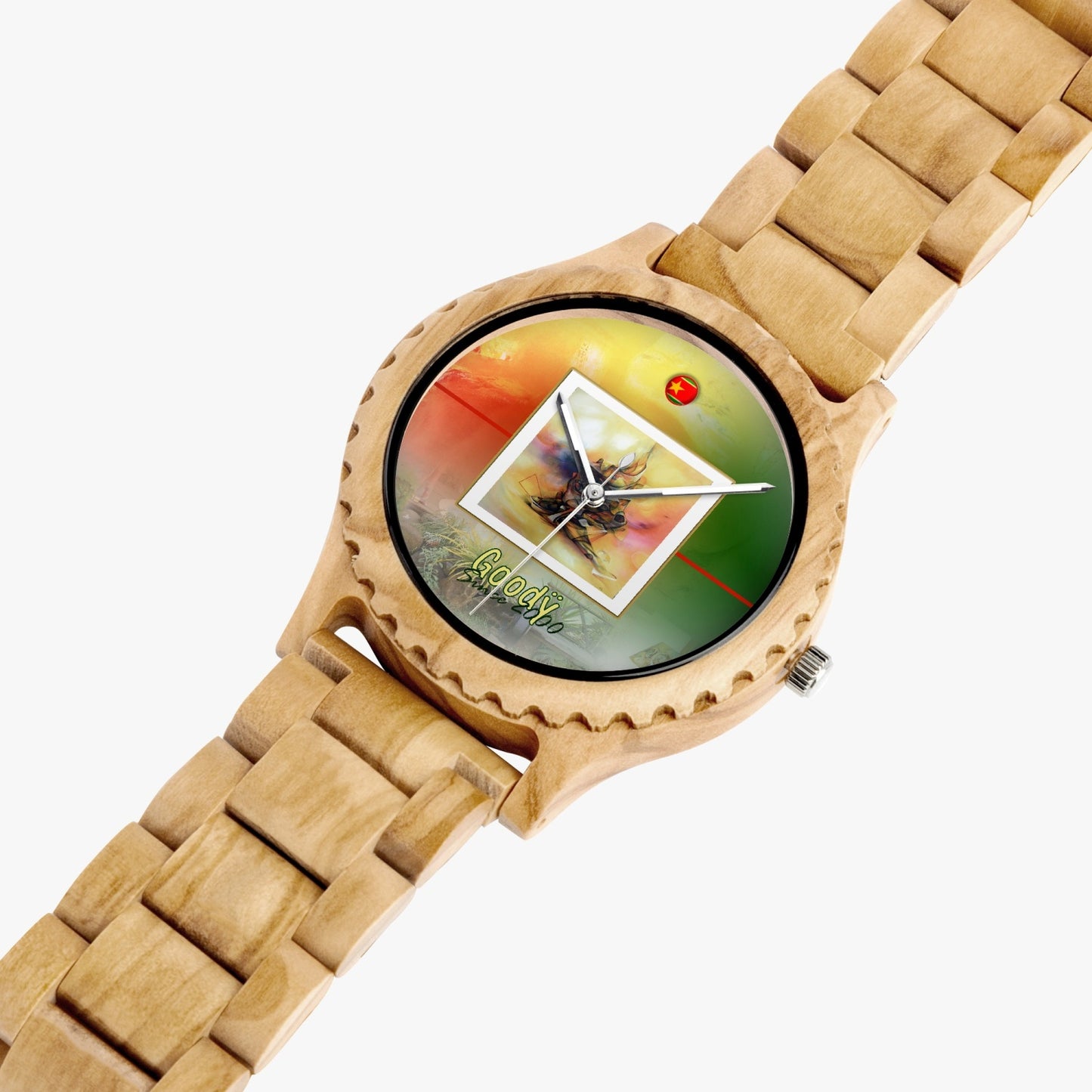 Reloj de madera natural "Goodÿ"
