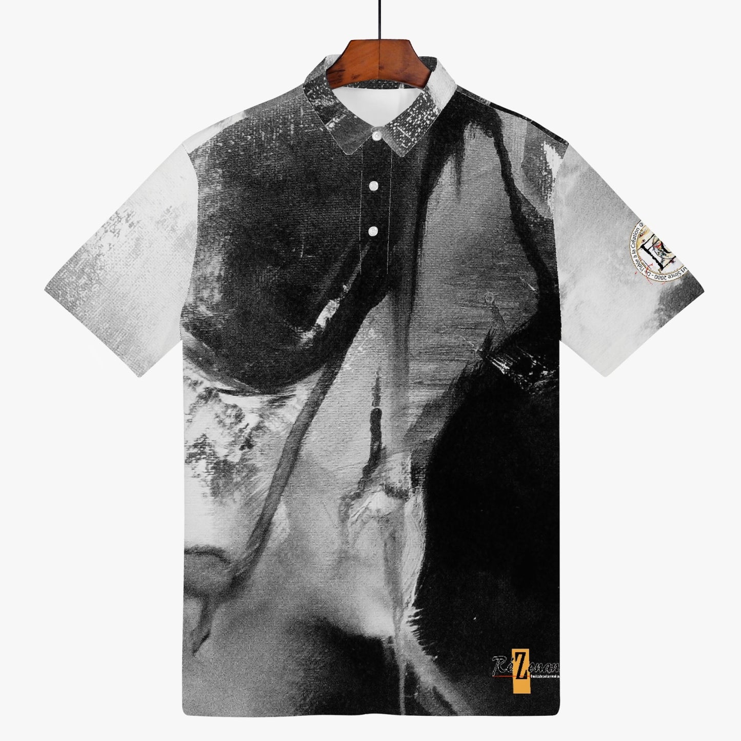 All-over polo shirt "Fèsanwòch"