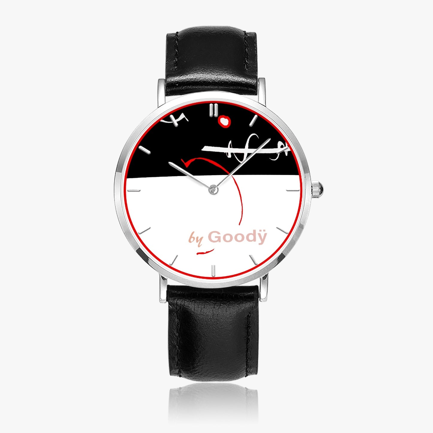 ウルトラフラットクォーツ腕時計 "Lignege"（銀 - インジケータ）