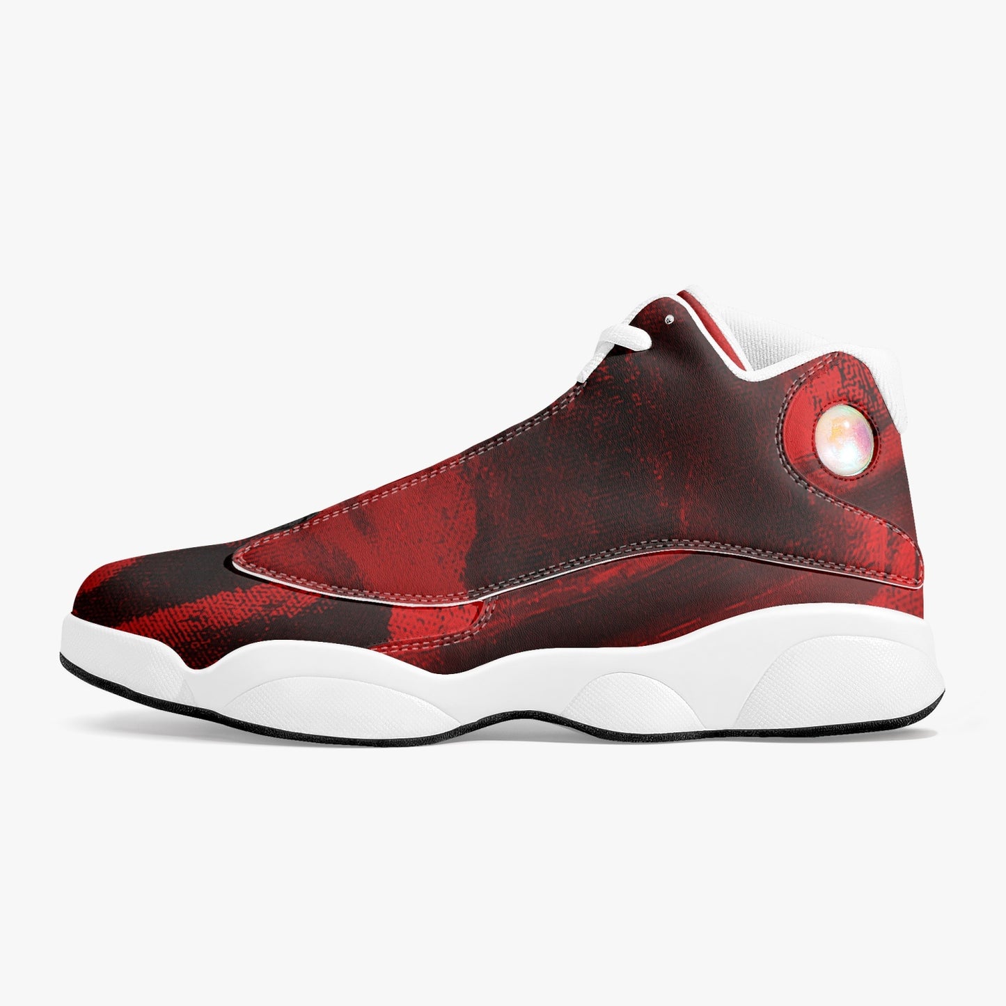 "Redone" premium leather basketball sneakers