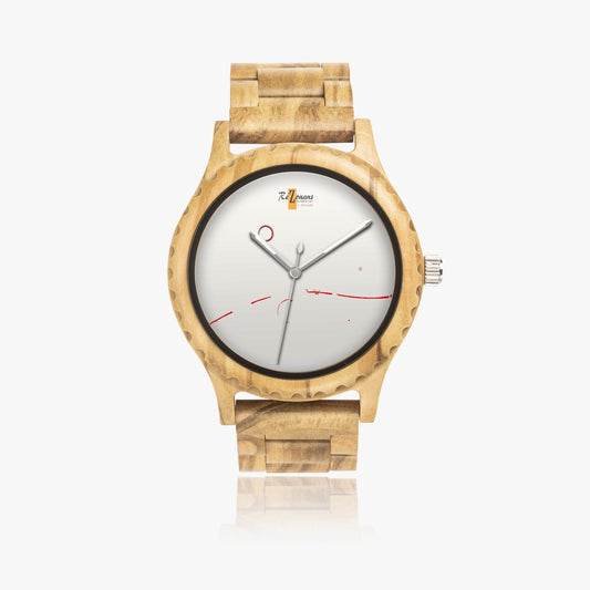 Reloj de madera natural "Lalignouge"