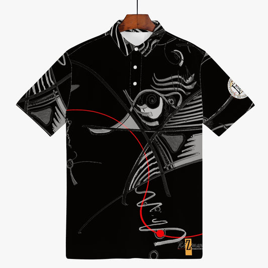 All-over polo shirt "Uncertainty"