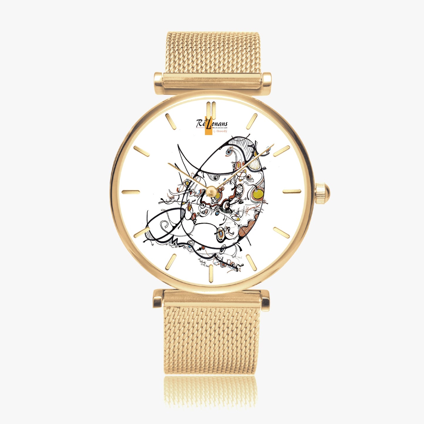 Ultra thin fashion quartz watch "Kaomonde" (with indicators)