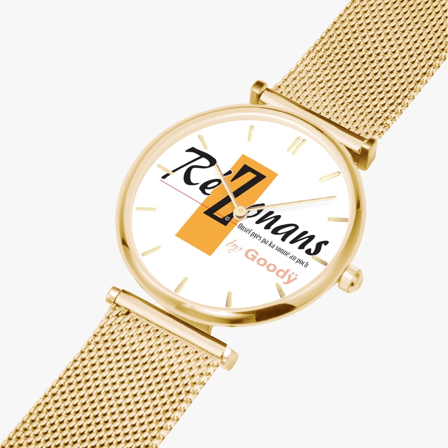 超薄时尚石英手表“Drazonans”（带指标）