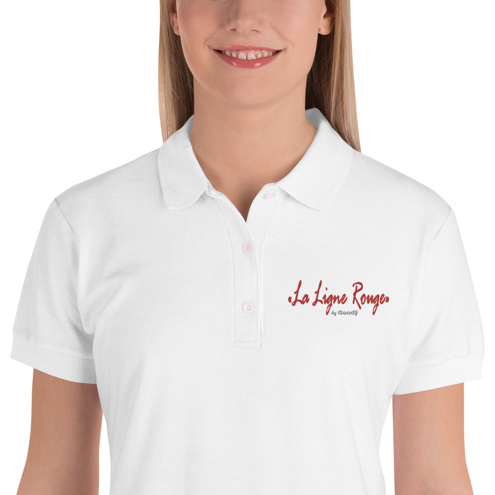 "La Lignerouge" Embroidered Polo Shirt (F)