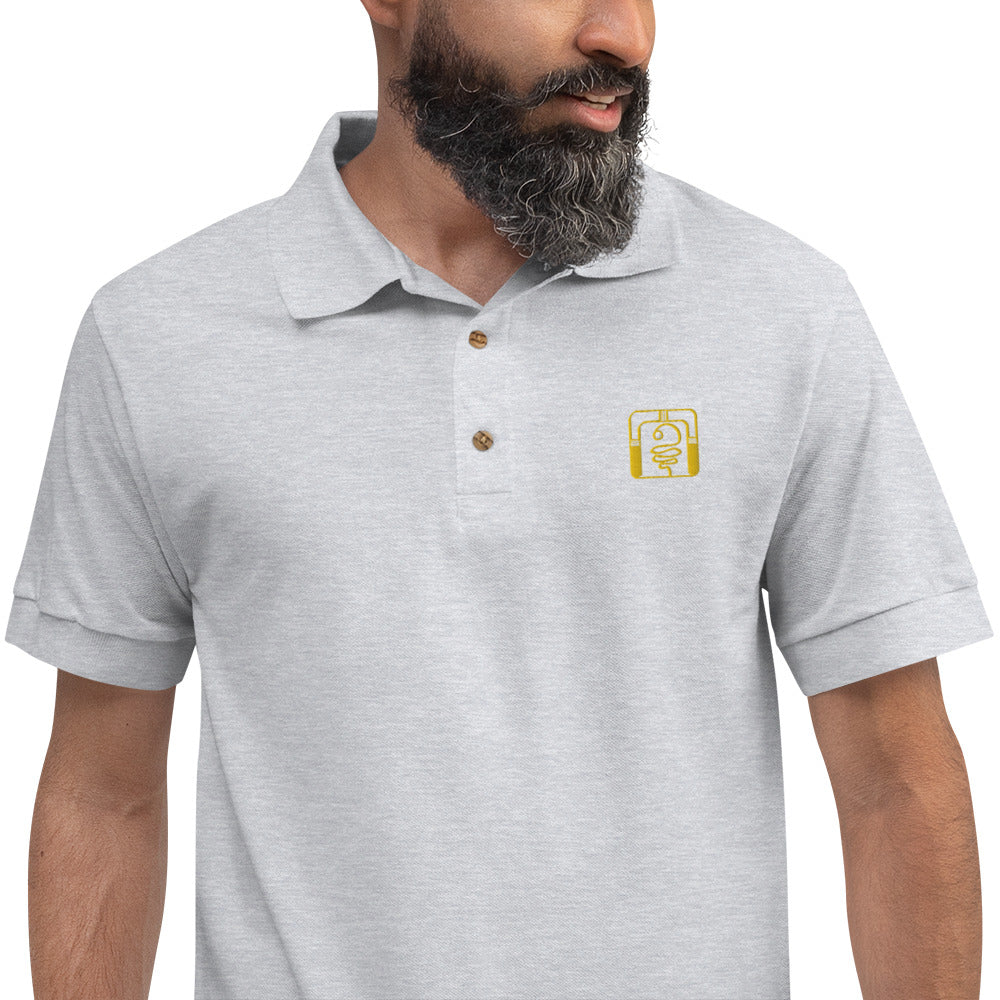 "Ajmaq" Embroidered Polo Shirt (H)