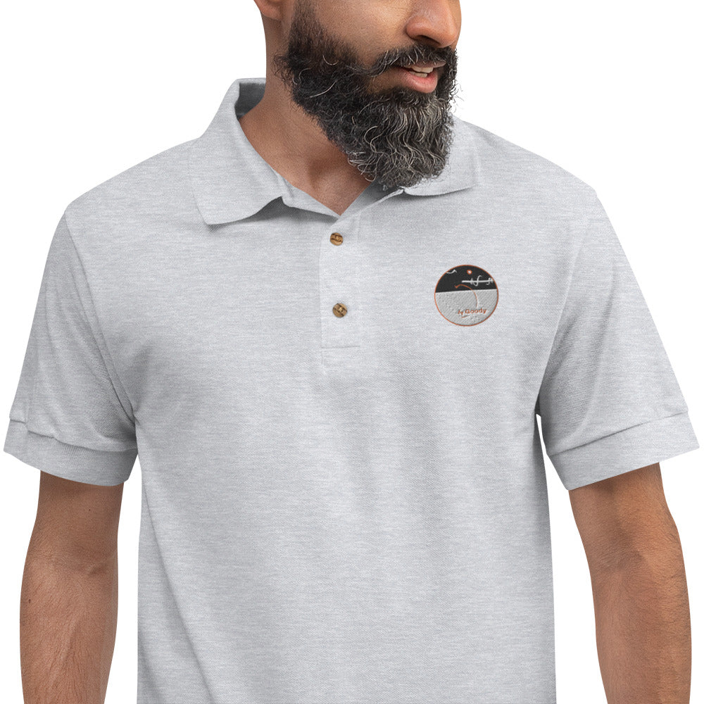 "Lignerouge" Embroidered Polo Shirt (H)