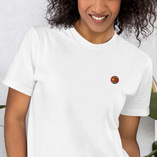 T-shirt ricamata "Yelowstar" (unisex)