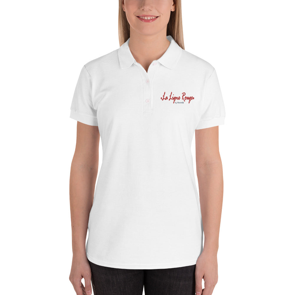 "La Lignerouge" Embroidered Polo Shirt (F)